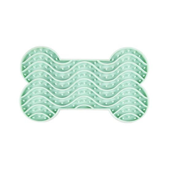 HRANITOR INTERACTIV FLAMINGO LICK PAD YUMMEE MINT GREEN S 15x8,6x1,9 CM