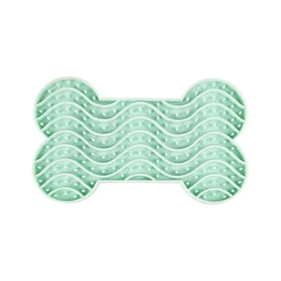 HRANITOR INTERACTIV FLAMINGO LICK PAD YUMMEE MINT GREEN S 15x8,6x1,9 CM - Petshop-constanta