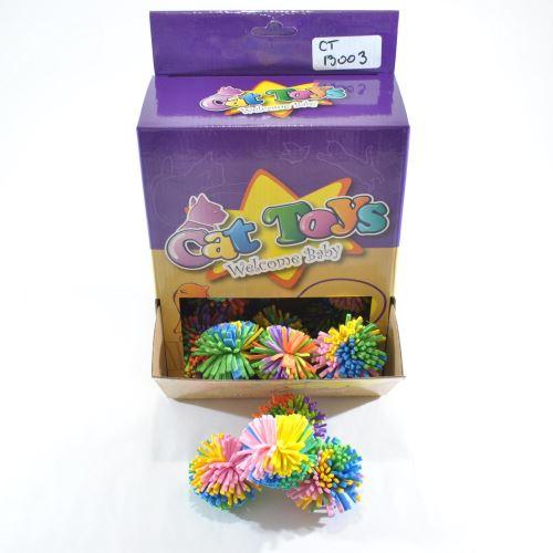 JUCARIE PENTRU CAINI SET 36 MINGII PAMPON 5CM DISPLAY - Petshop-constanta