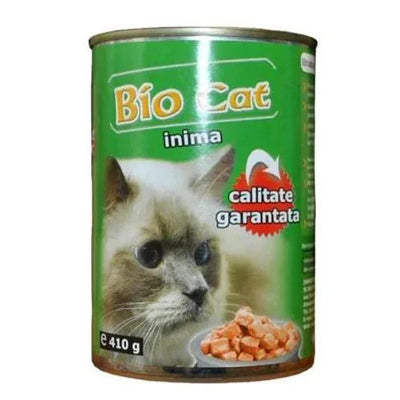 HRANA UMEDA PENTRU PISICI BIOCAT INIMA 410GR (24BUC/BAX) - Petshop-constanta