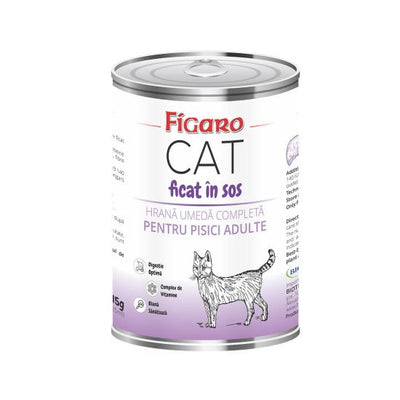 HRANA UMEDA PENTRU PISICI FIGARO CAT FICAT IN SOS CONSERVA 415G