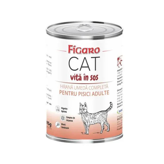 HRANA UMEDA PENTRU PISICI FIGARO CAT VITA IN SOS CONSERVA 415G - Petshop-constanta