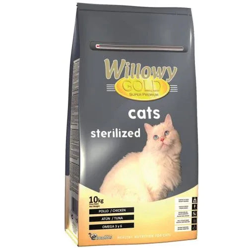 HRANA USCATA PENTRU PISICI WILLOWY GOLD CATS STERILIZED 10KG - Petshop-constanta