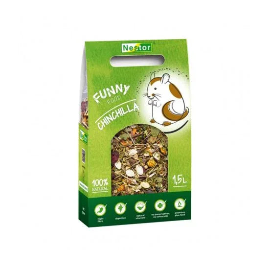 HRANA USCATA PENTRU CHINCHILLA NESTOR FUNNY NATURAL 400 G - Petshop-constanta