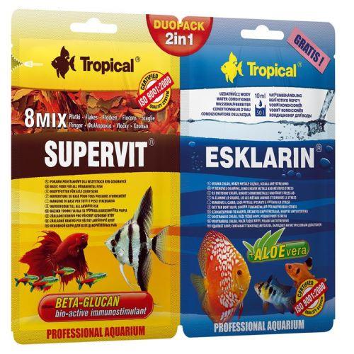 TROPICAL DUOPACK SUPERVIT12GR+ESKLARIN 10ML - Petshop-constanta