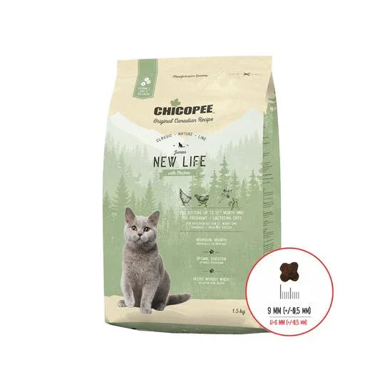 HRANA USCATA PENTRU PISICI SUPER PREMIUM CHICOPEE CNL JUNIOR NEW LIFE CHICKEN - Petshop-constanta