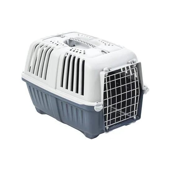 CUSCA TRANSPORT PENTRU CAINI SI PISICI MPS PRATIKO 2 METAL DARK BLUE 55x36x36(h)cm - Petshop-constanta