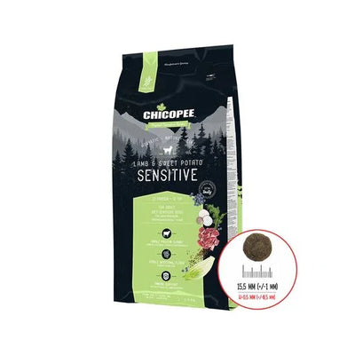 Hrană uscată superpremium pentru câini adulți Chicopee, senzitiv miel cu cartof dulce, sac 12kg