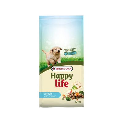Hrană uscată pentru câini jumior Happy Life, pui și orez, sac 10kg
