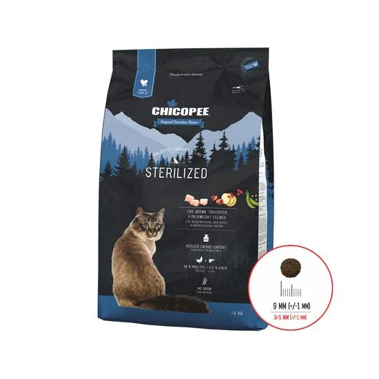 HRANA USCATA PENTRU PISICI SUPER PREMIUM CHICOPEE HNL STERILIZED - Petshop-constanta