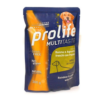 HRANA UMEDA PENTRU CAINI  PROLIFE DOG PLIC REN/MIEL/CARTOF/FREE GRAIN 300G