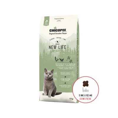 Hrană Uscată Pisoi și Pisici Gestante Chicopee CNL New Life Chicken 15kg