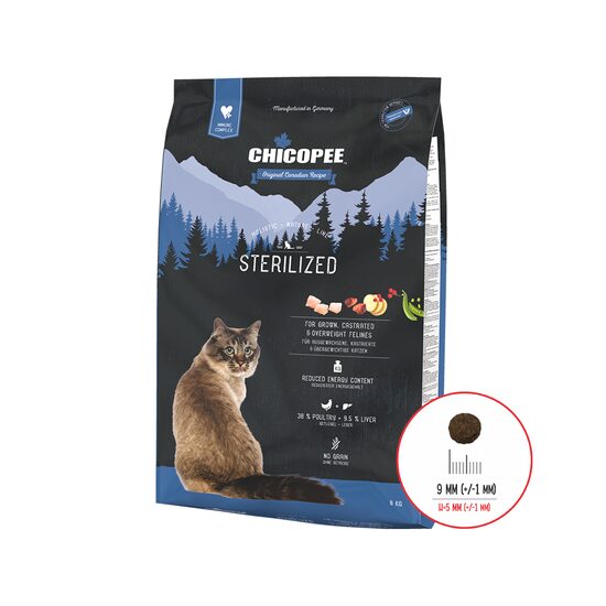 Hrană Uscată Pisici Sterilizate Chicopee HNL Sterilized 8kg | Super Premium