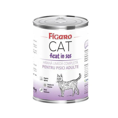 HRANA UMEDA PENTRU PISICI FIGARO CAT FICAT IN SOS CONSERVA 415G - Petshop-constanta
