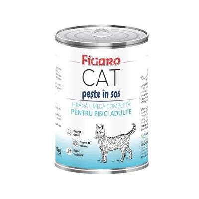 HRANA UMEDA PENTRU PISICI FIGARO CAT PESTE IN SOS CONSERVA 415G - Petshop-constanta