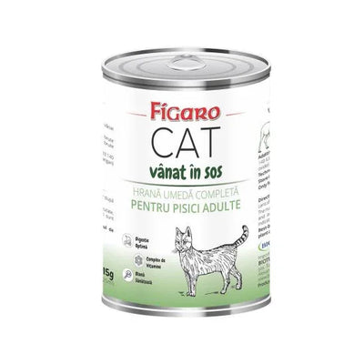 HRANA UMEDA PENTRU PISICI FIGARO CAT VANAT IN SOS CONSERVA 415G - Petshop-constanta