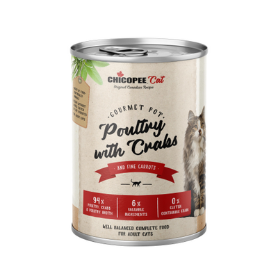 HRANA UMEDA PENTRU PISICI SUPER PREMIUM CHICOPEE PUI&CRABI PATE