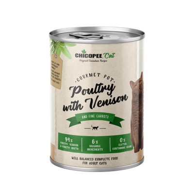 HRANA UMEDA PENTRU PISICI SUPER PREMIUM CHICOPEE PUI&VANAT PATE 400G