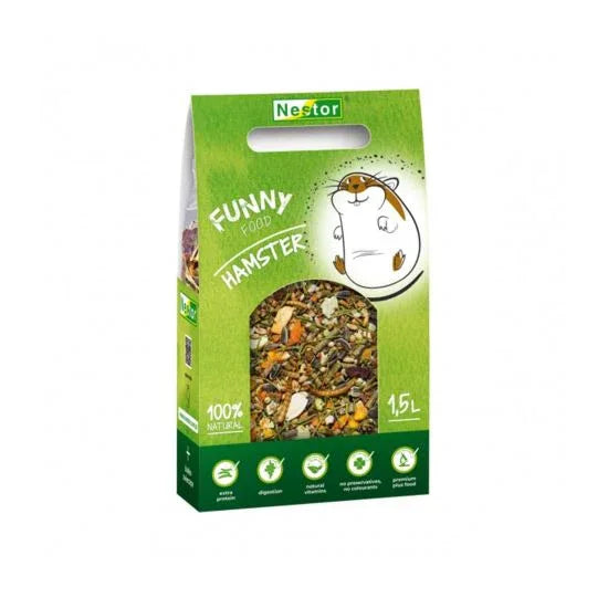 HRANA USCATA PENTRU HAMSTERI NESTOR FUNNY NATURAL 660 G - Petshop-constanta