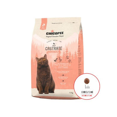 HRANA USCATA PENTRU PISICI SUPER PREMIUM CHICOPEE CNL CASTRATE POULTRY