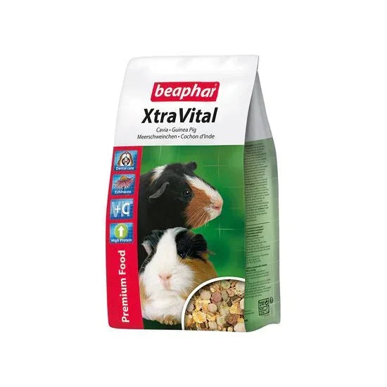 HRANA PREMIUM PENTRU PORCUSORI DE GUINEEA XTRA VITAL BEAPHAR 1KG - Petshop-constanta
