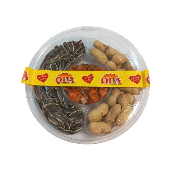 HRANA COMPLEMENTARA PENTRU PASARI SI ROZATOARE OLA PARTY 6 MIX 150G - Petshop-constanta
