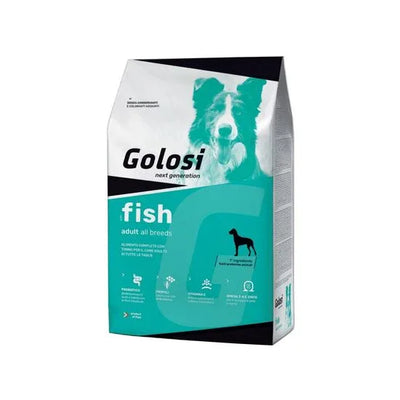 Hrană uscată pentru câini adulți Golosi, peste și orez, sac 12kg