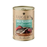 Luger's hrană umedă conservă pisici cu păstrăv și sardină, 400g