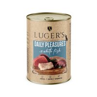 Luger's hrană umedă conservă pisici cu pește alb, 400g