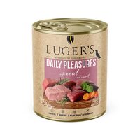 Luger's hrană umedă conservă câini cu vițel și morcov, 800g