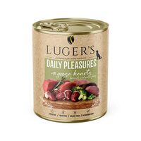 Luger's hrană umedă conservă câini cu inimi de gâscă și broccoli, 800g