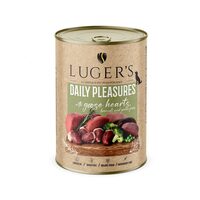 Luger's hrană umedă conservă câini cu inimi de gâscă și broccoli, 400g