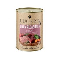 Luger's hrană umedă conservă câini cu vițel și morcov, 400g