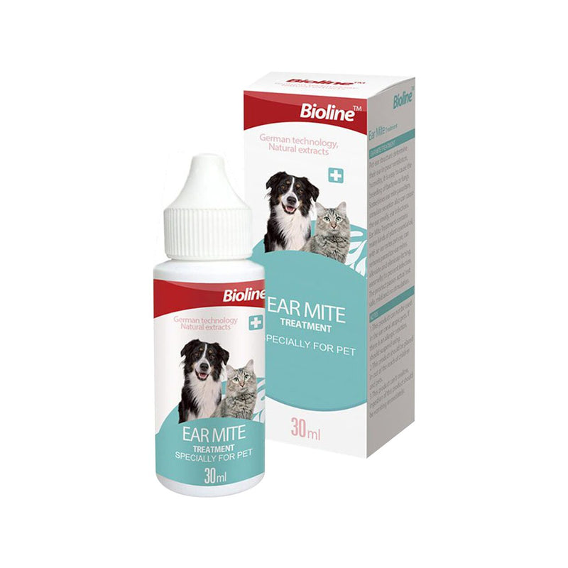 Bioline Soluție Auriculară Ear Mite pentru Câini și Pisici 30ml