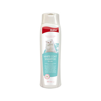 Bioline Șampon Pisici pentru Blană Albă 200ml