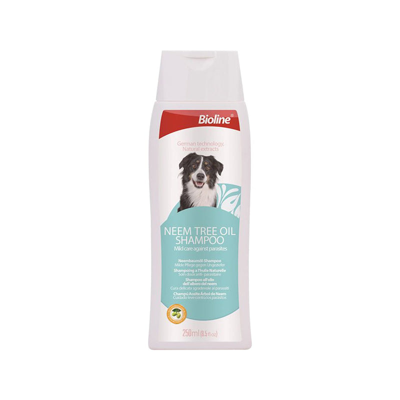Bioline Șampon Antiparazitar Câini cu Ulei de Neem 250ml