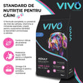 Vivo Adult Miel si Orez caini talie medie si mare - proteina de miel 20% 2