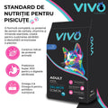 Vivo Adult Somon pisici - proteina de somon 20% si ulei de somon 2