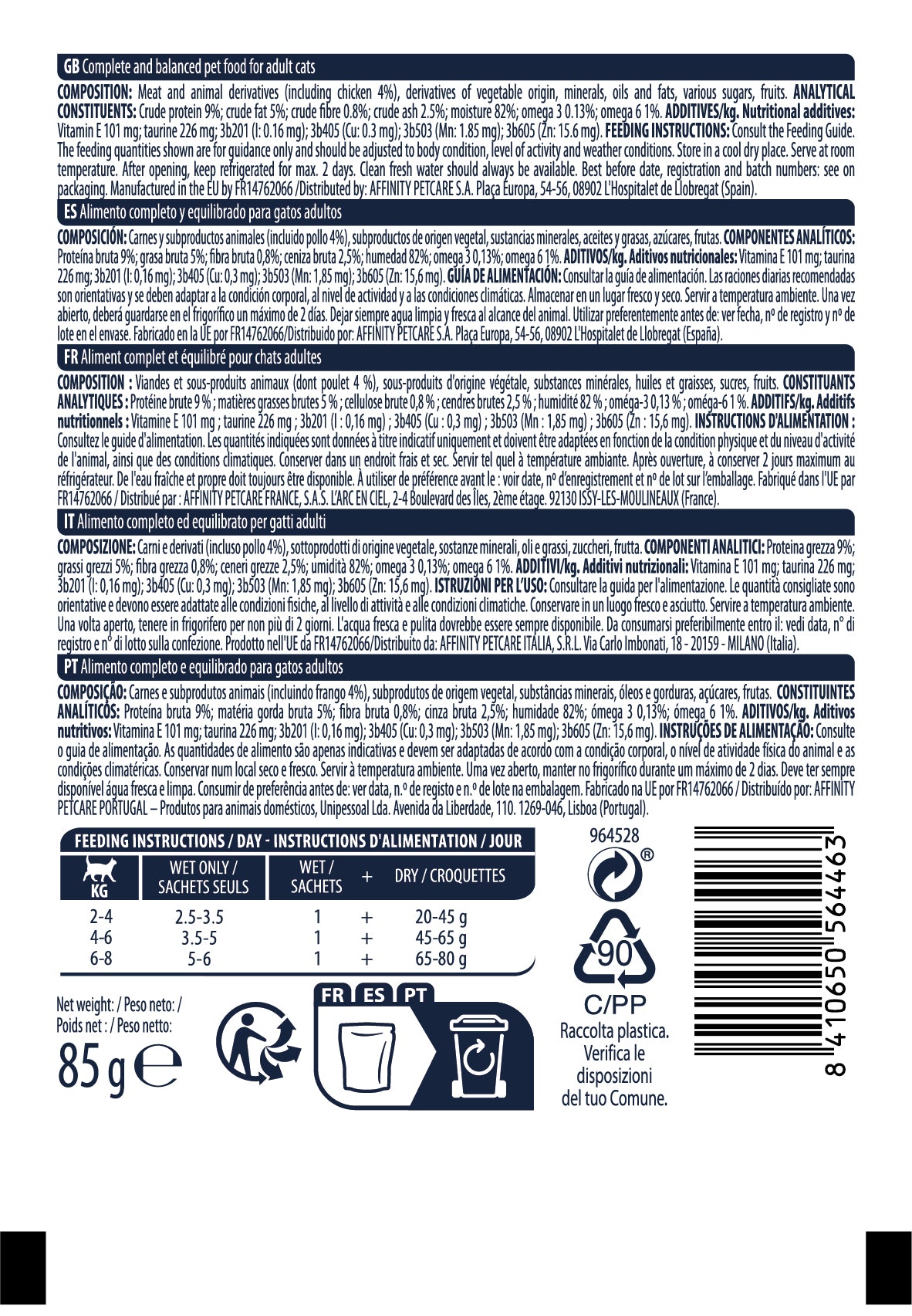 ADVANCE ADULT CU PUI PLIC 85g