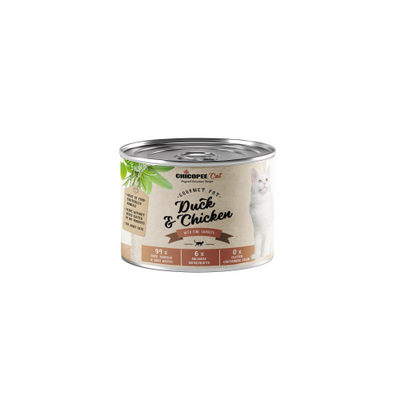 Chicopee Rață & Pui 195g – Hrană umedă pisici super premium
