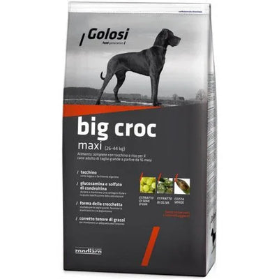 Hrană uscată pentru câini adulți Golosi Big Crok, pui și orez, sac 12kg