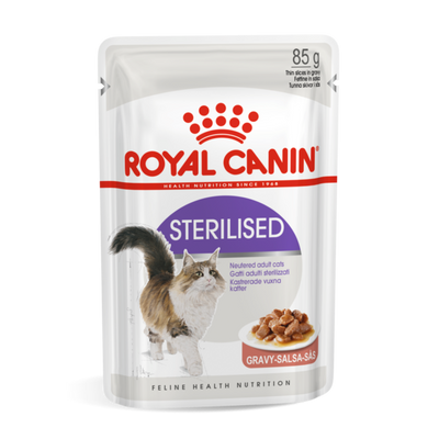 Royal Canin Sterilised în sos plic 85 g hrană umedă pisici sterilizate