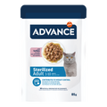 Advance Sterilized Adult hrană umedă pisici sterilizate cu curcan, plic 85g 1