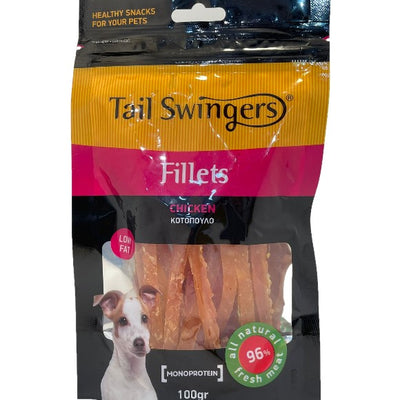 Tail Swingers Fillets file de carne uscată recompense câini 100 g