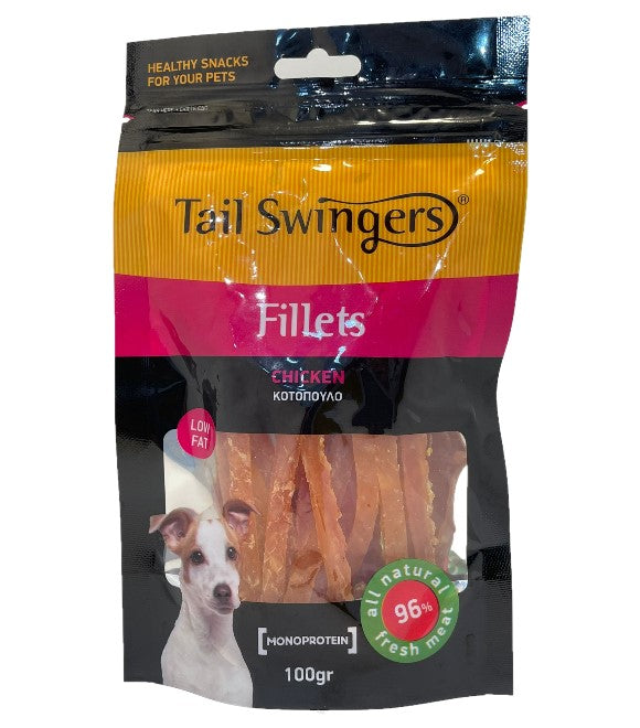 Tail Swingers Fillets file de carne uscată recompense câini 100 g