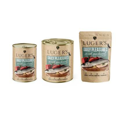 Lugers Daily Pleasures conserva caini cod si macrou