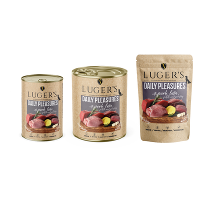 Lugers Daily Pleasures conserva caini muschi de porc si cartof